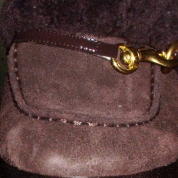 Vtg Coach Idyle Mules Shearling Brown 10 NIB - Picture 5 of 5